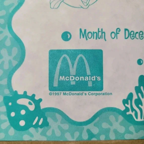 McDonalds 1997 Little Mermaid Golden Toy Set NEW IN BOX! - Picture 16 of 16